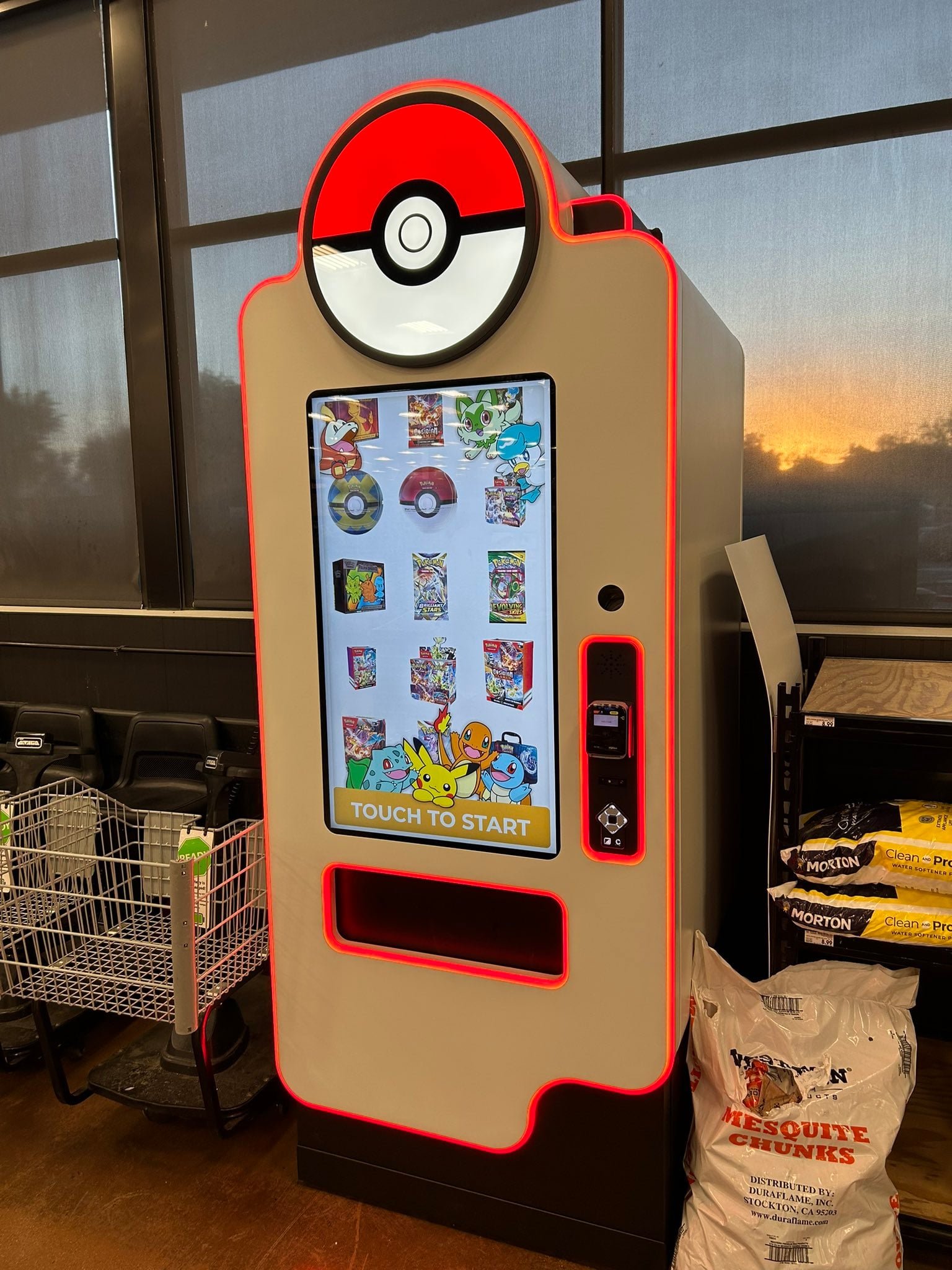Pokemon card vending machine example