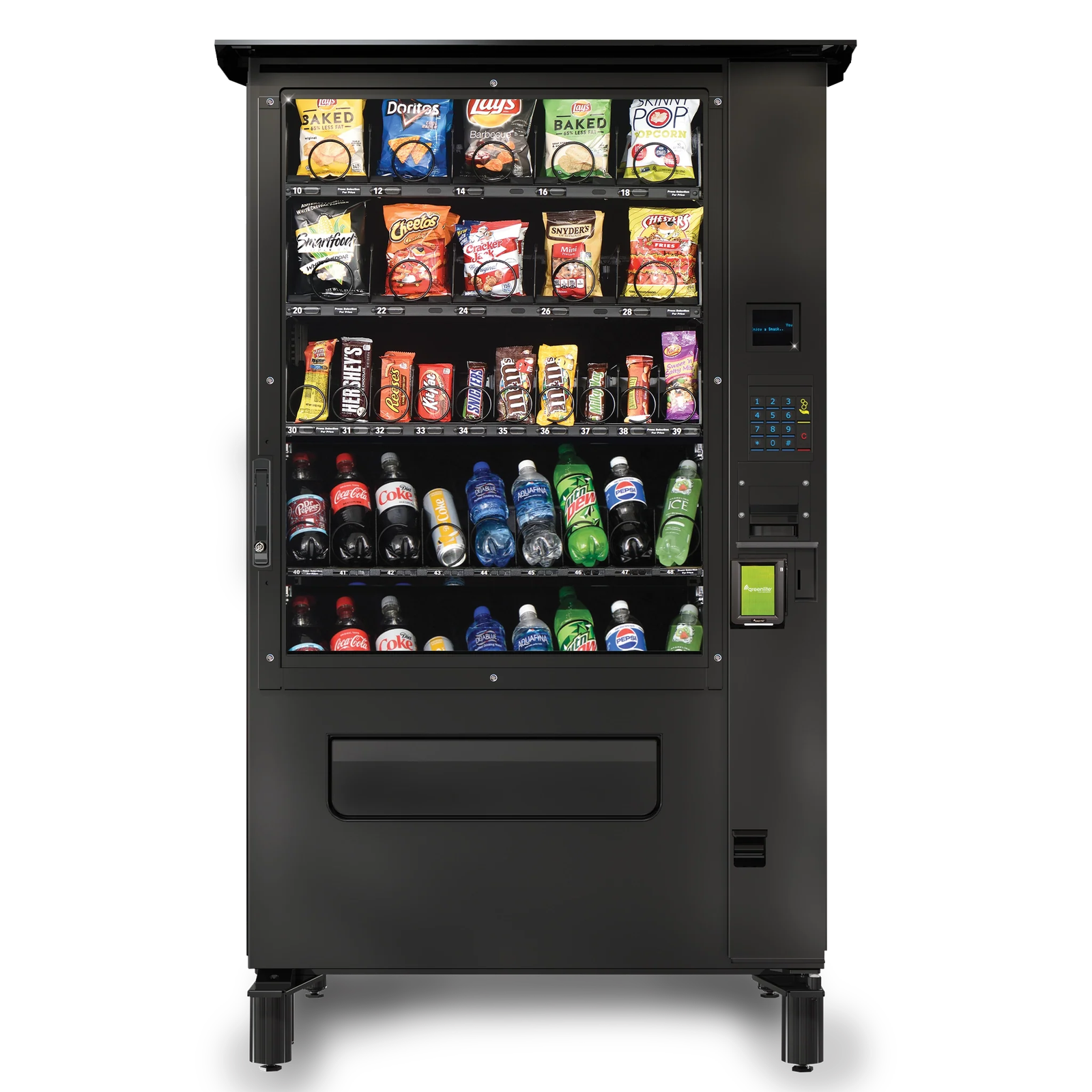 Combination snack and drink vending machine example