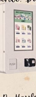 White specialty vending machine example